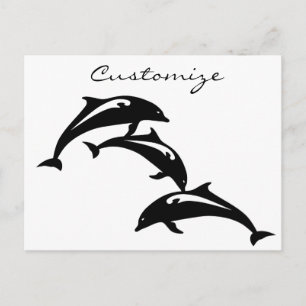 3 Sprungporpoises Thunder_Cove Postkarte