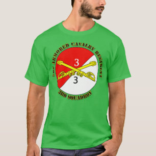 3. Squadron 3. Armored Cavalry Regiment mit Tex T-Shirt