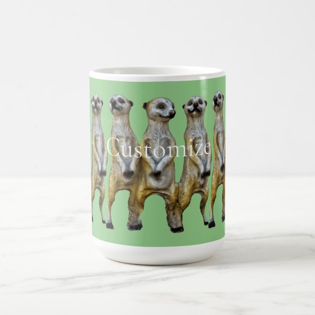 3 Stehend Meerkats Thunder_Cove Kaffeetasse (Mittel)