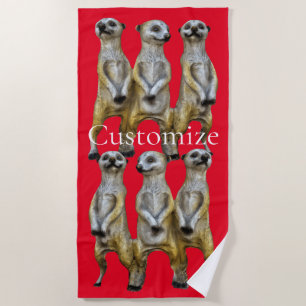 3 Stehend Meerkats Thunder_Cove Strandtuch