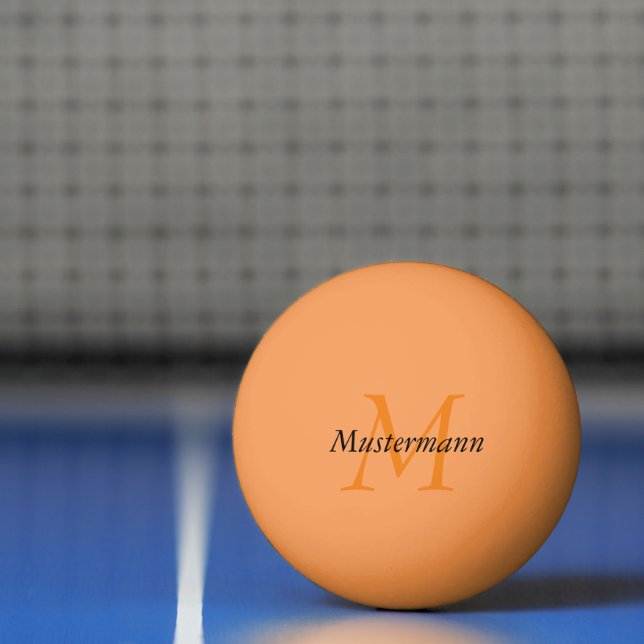 3 Sterne personalisiert mit Monogramm Tischtennisball (Netto)