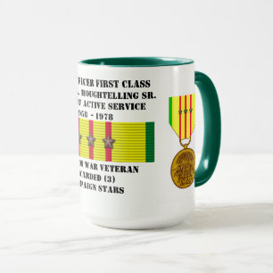 3 STERNE SAILOR VIETNAM KRIEG TASSE