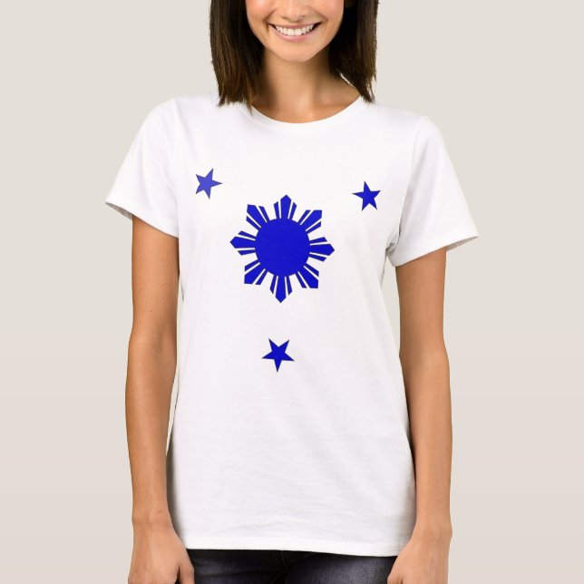 3 Sterne u. ein Sun T-Shirt (Vorderseite)