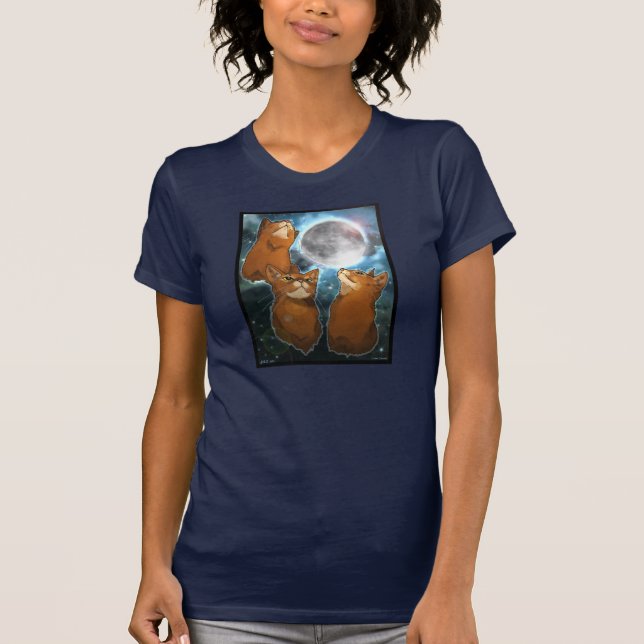 3 Strollercat Mond-Shirt T-Shirt (Vorderseite)