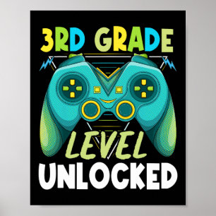 3. Stufe frei erster Tag zurück zur Schule Poster