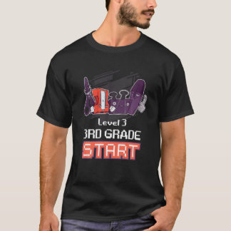 3. Stufe Start Spielstand Stufe 3 für Kinder zurüc T-Shirt