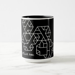 3. Stufe Vertices Geek Tasse Black