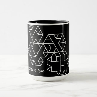3. Stufe Vertices Geek Tasse Black