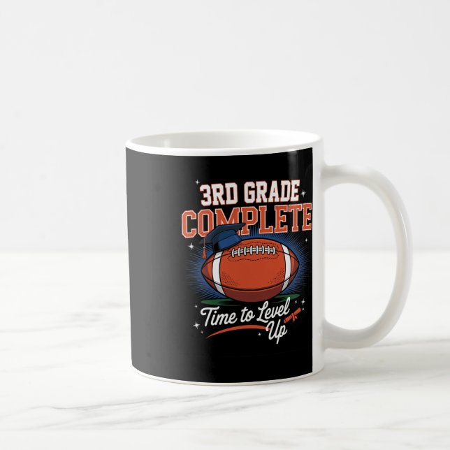 3. Stufe Vollzeit bis Fußball Level Up Letzte Kaffeetasse (Rechts)
