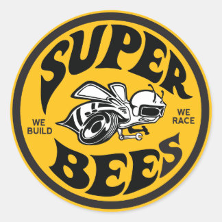 3" Super Bees decal Runder Aufkleber