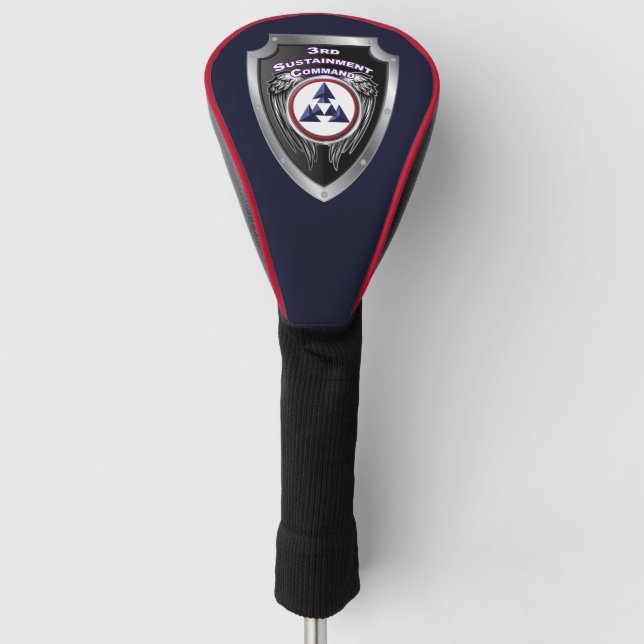 3. "Sustainability Command" (Expeditionary) Schild Golf Headcover (Vorderseite)