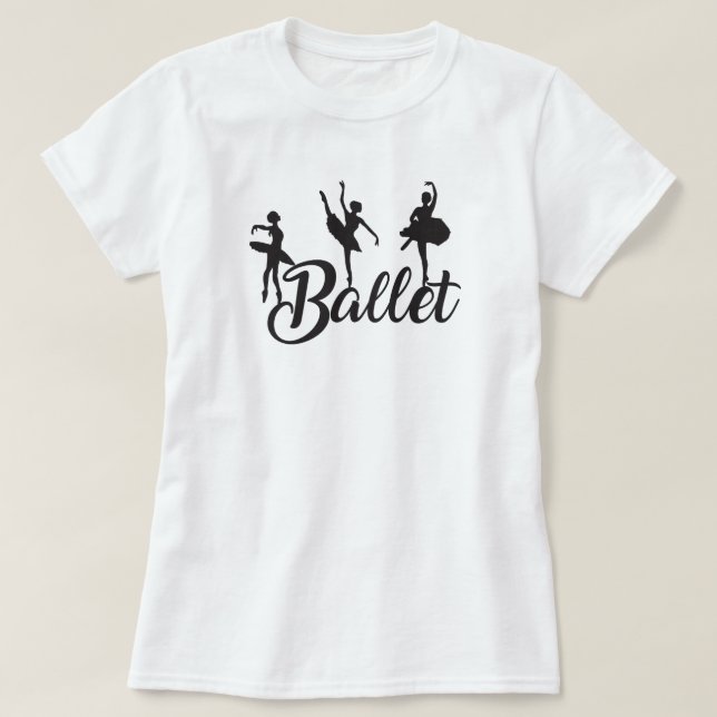 3 T - Shirt Ballerinas (Design vorne)