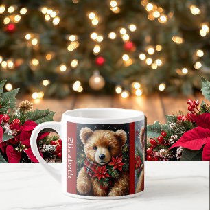 3 Teddy Bears To Share a Christmas Tee Party Name Espressotasse