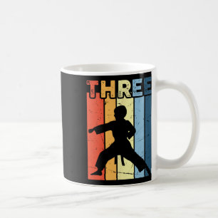 3 Three Karate-Liebhaber 3. Geburtstag 3 Jahre alt Kaffeetasse