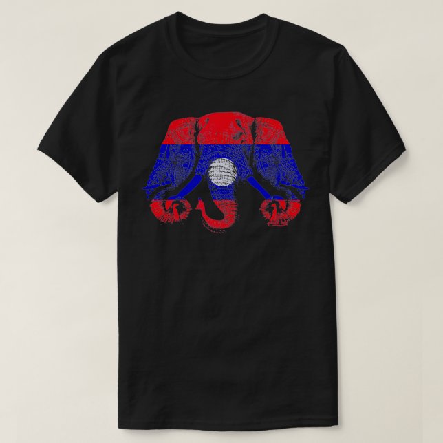3 Überarbeitete Elephant Design Style Original Kin T-Shirt (Design vorne)
