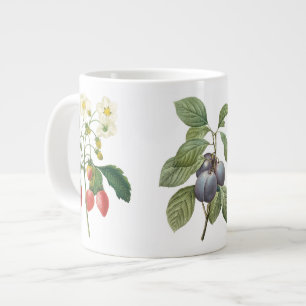 3 verschiedene alte botanische Früchte von Redoute Jumbo-Tasse