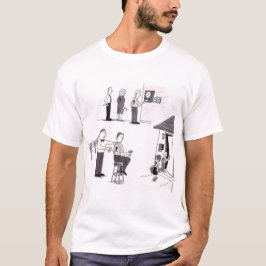 3 verschiedene Kontrollkonzepte von Menschen mit S T-Shirt