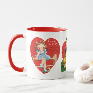 3 Verschiedene Niedliche Vintage Valentintagsherze Tasse