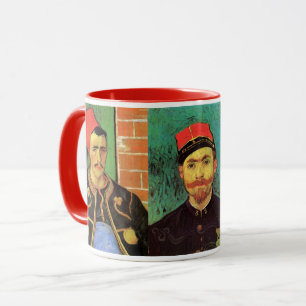 3 verschiedene van Gogh Vintage Zouave Portraits Tasse