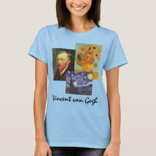 3 verschiedene Vintage Van Gogh berühmte Kunstgemä T-Shirt