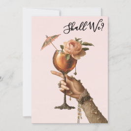 *~* 3 Verziert A101 Cocktail FOTO BACHELORETTE Einladung