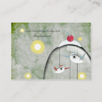 3 Vögel 2010 kundenspezifische Green Card Design f Visitenkarte
