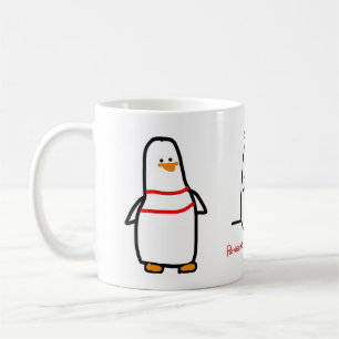 3 Vogel-Tasse - Penguins mit Leute-Problemen Tasse
