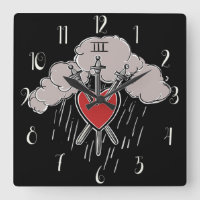 3 von Schwertern Liebe Herz Tarot Illustration