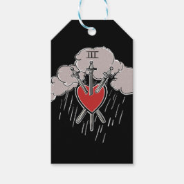 3 von Schwertern Liebe Herzstück Tarot Abbildung D Geschenkanhänger