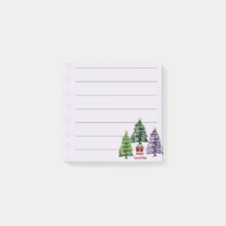 3 Weihnachtsbaum Post-it Klebezettel
