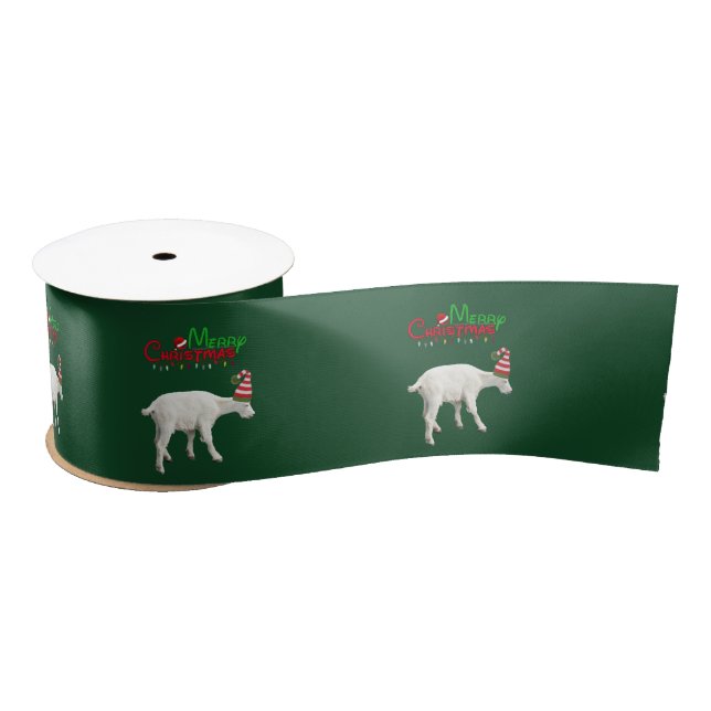3" Weihnachtslied der Bergziege Satinband (Spule)
