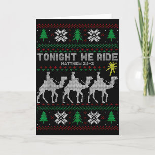 3 Weise Männer Heute Abend Reiten Wir Weihnachten  Karte