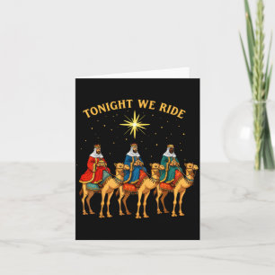 3 Weise Männer Reiten Heute Nacht Weihnachten Karte