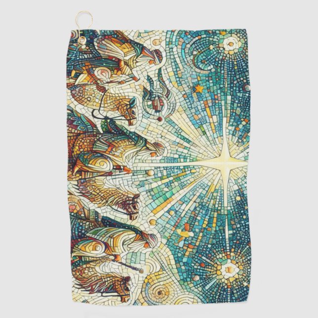 3 Weiße Männer Golfhandtuch (Vorderseite)