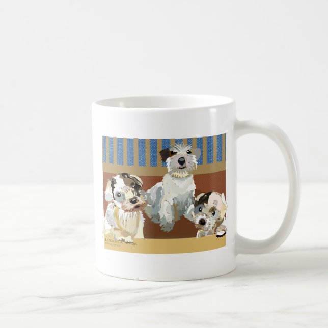3 wenig Sealyhams Tasse (Rechts)