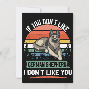 3 Wenn du keinen Deutschen Schäferhund magst, mag  Einladung