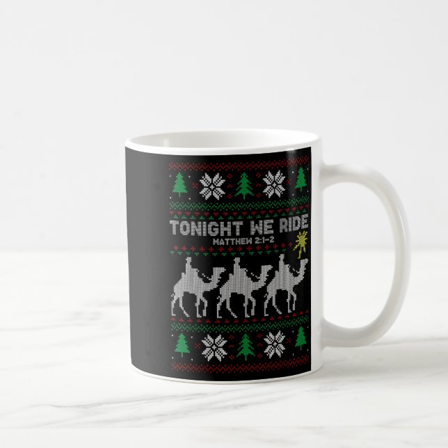 3 Wise Men Tonight We Ride Christmas  Kaffeetasse (Rechts)