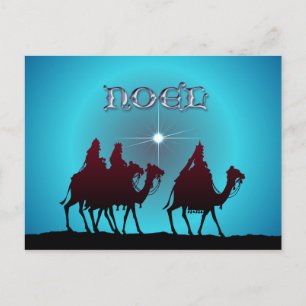 3 WISEMEN & STAR by SHARON SHARPE Postkarte