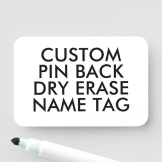3" x 2" Benutzerdefinierte Blanko-Name-Tag aus wei Namensschild