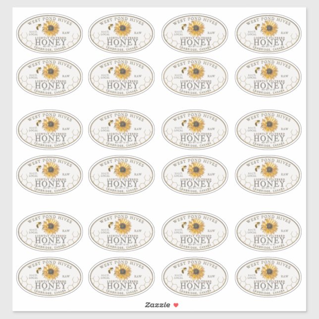 3 x 2" Sonnenblume und Bienenwasserdichtesiegel Aufkleber (Blatt)