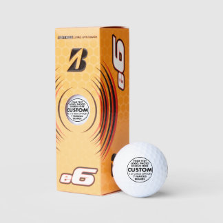 3 x Custom Personalisiert Bridgestone e6 Golf Ball