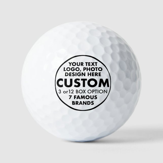 3 x Maßgeschneiderte Personalisierte Günstige Golf Golfball (Vorderseite)