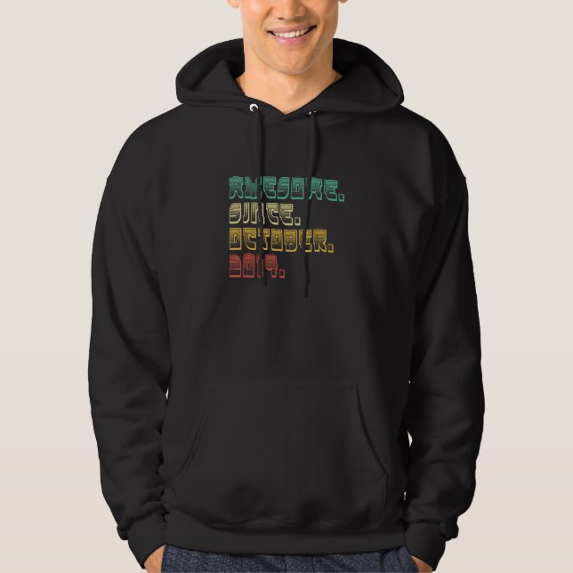 3 Years Old  Awesome Since October 2019 3rd Birthd Hoodie (Vorderseite)