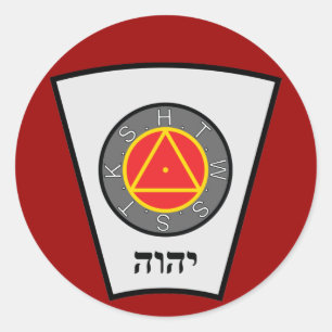 3" York-Ritus-Kapitel-Aufkleber Runder Aufkleber