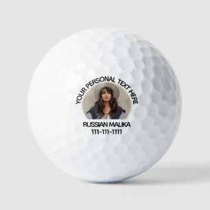 3-zeilige Text-Foto-Personal-Golfbälle Golfball