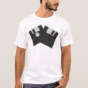 3½ Zoll-Hochdichte-Vintage-Disketten T-Shirt