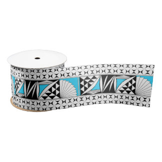 3 Zoll Südwest Sonnenaufgang Türkis Satin Ribbon Satinband