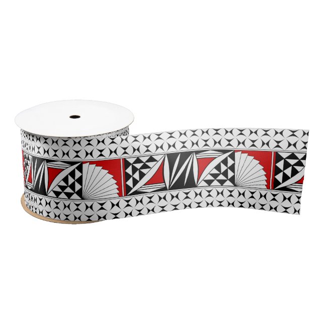 3 Zoll Südwestsonnenaufgang rot Satinband (Spule)