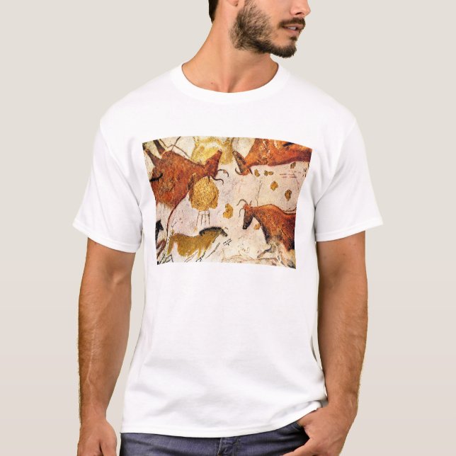 3b Antike Lascaux Bullen T-Shirt (Vorderseite)
