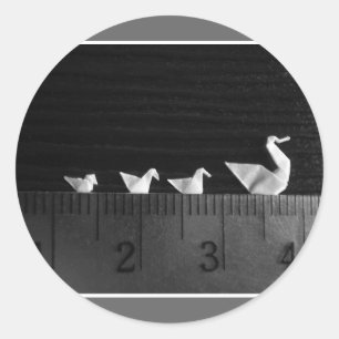 3cm Familien-Schwimmen Runder Aufkleber